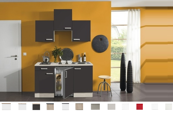 Kitchenette Faro Antraciet 150cm Incl. Inbouwapparatuur HRG-5399 - Afbeelding 2