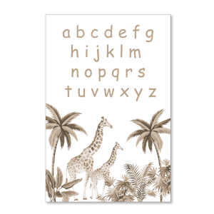 ABC Educatief Vintage taupe Giraffe
