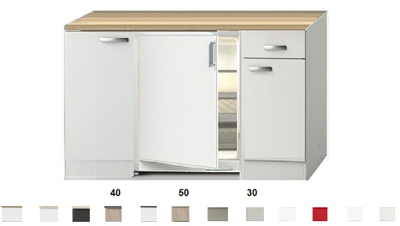 Kitchenette 120 CM incl koelkast en bovenkasten RAI-2258 - Afbeelding 3
