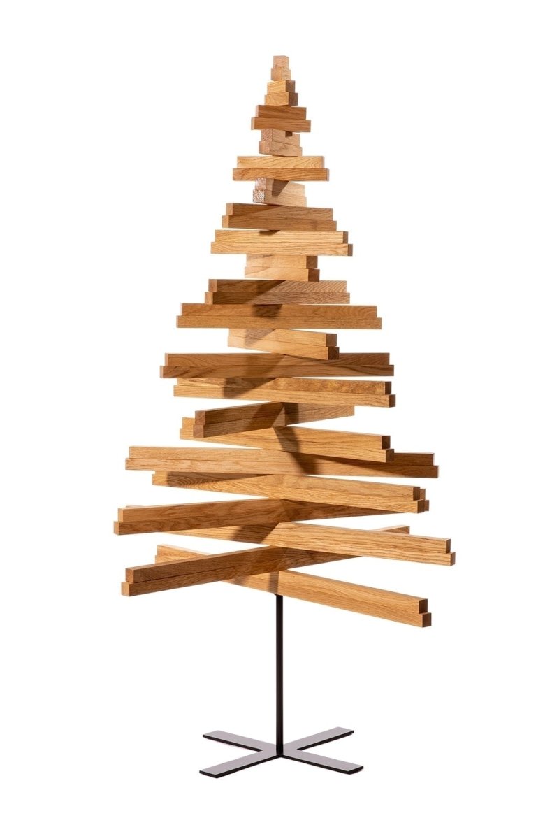 Yelka Large · Eikenhout · 150 cm · Houten kerstboom - Afbeelding 7