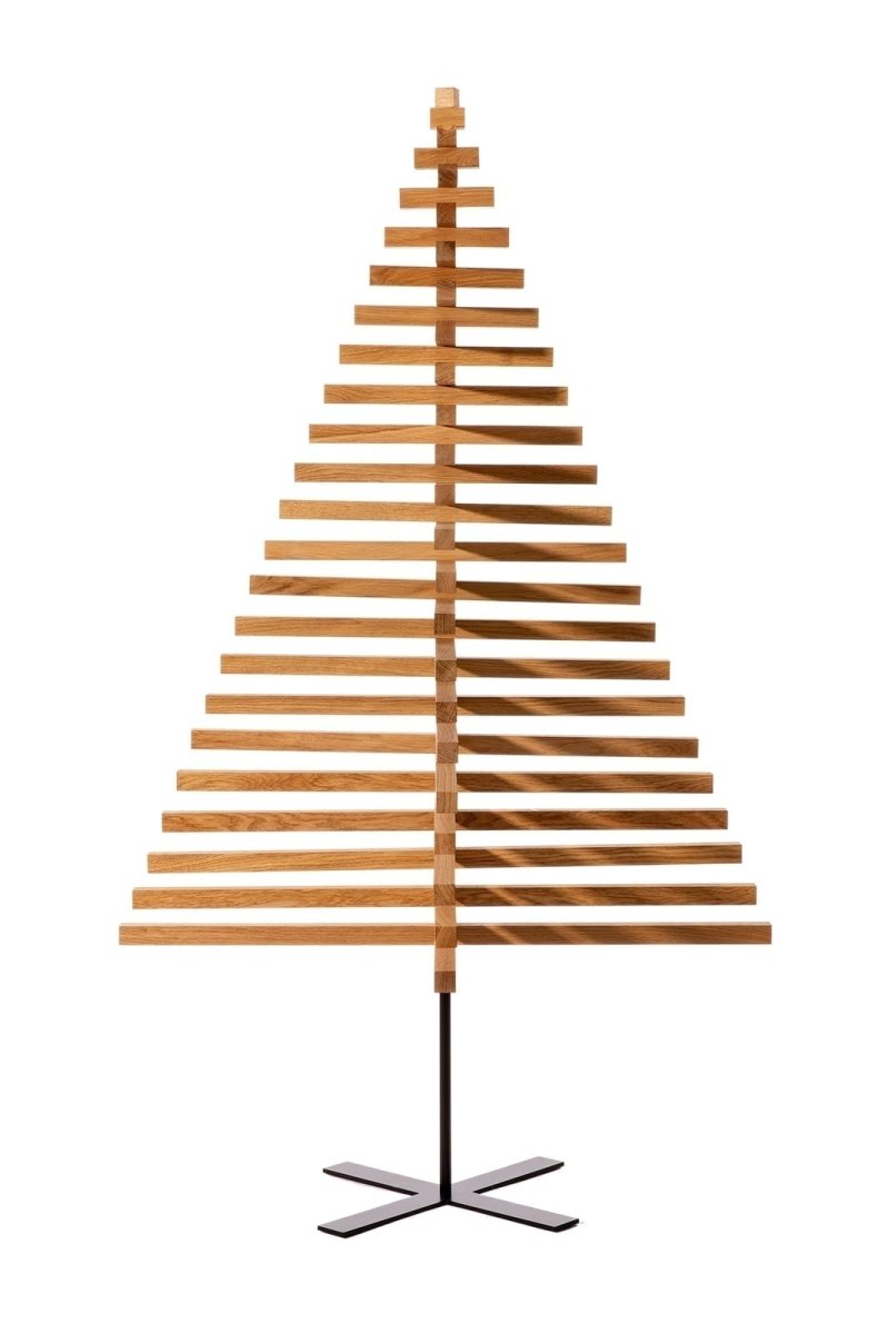 Yelka Large · Eikenhout · 150 cm · Houten kerstboom - Afbeelding 8