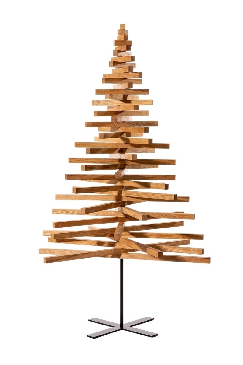Yelka Large · Eikenhout · 150 cm · Houten kerstboom - Afbeelding 2