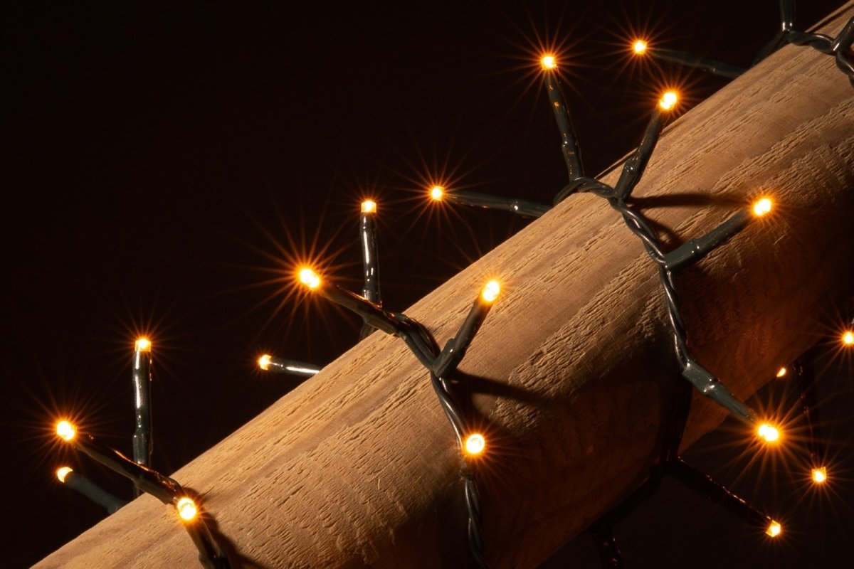 Compact kerstverlichting LED · Klassiek warm wit · Groen snoer · 750 lampjes · Dimbaar - Afbeelding 5