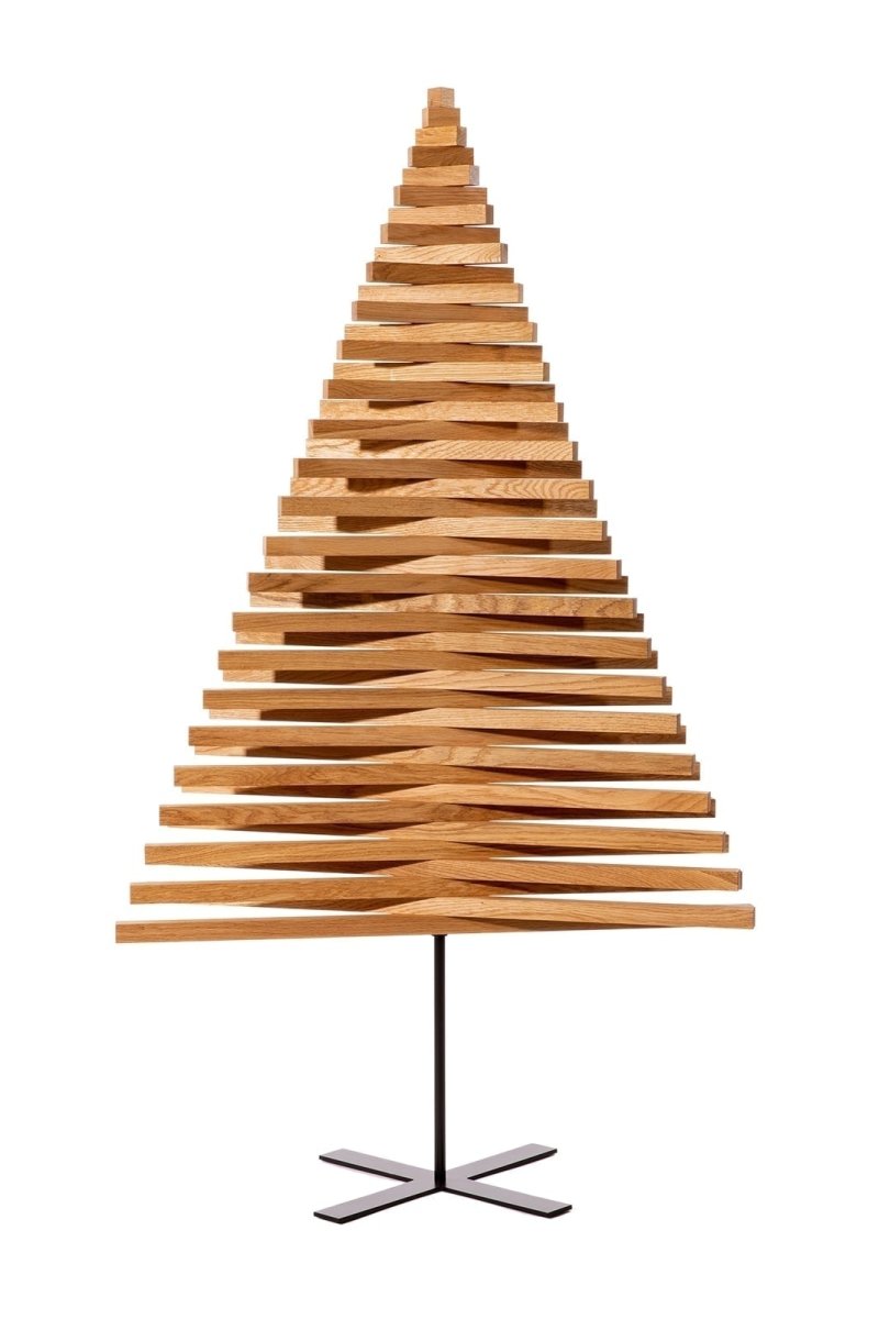 Yelka Large · Eikenhout · 150 cm · Houten kerstboom - Afbeelding 5